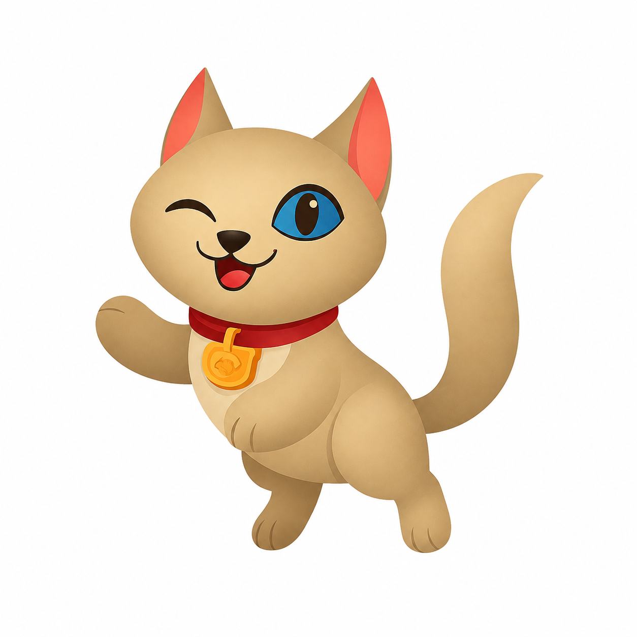 Ani, mascotte Animalook pour les produits destinés aux chats