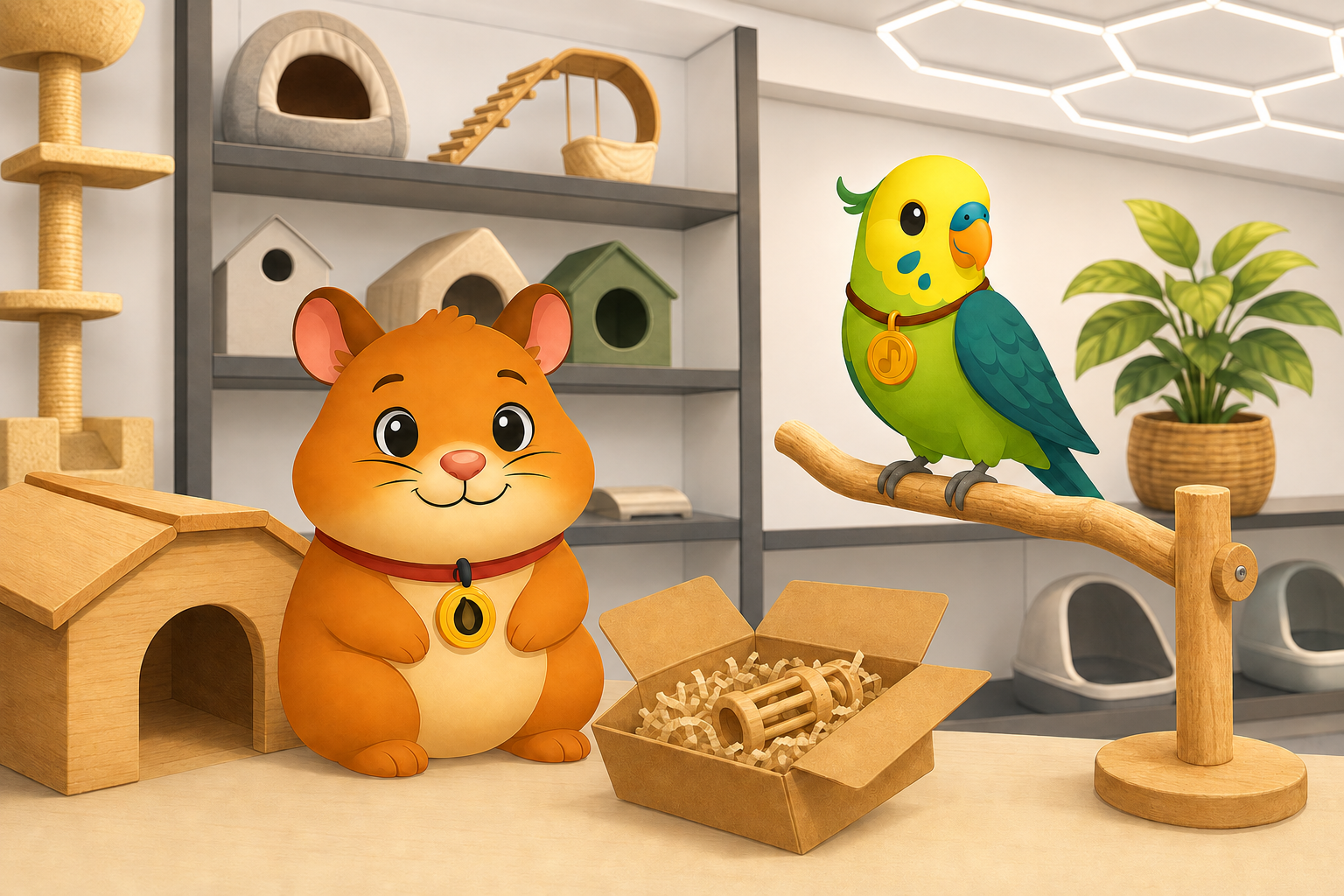 Rongeurs et oiseaux accompagnés par Animalook